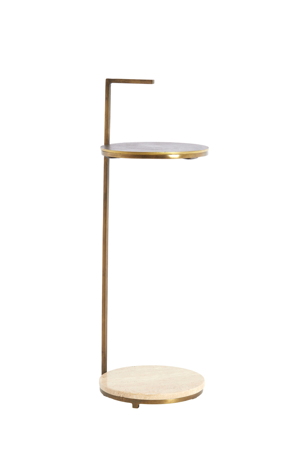 Light & Living - Bijzettafel LEDA - Ø26x76 cm - Bruin