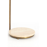 Light & Living - Bijzettafel LEDA - Ø26x76 cm - Bruin