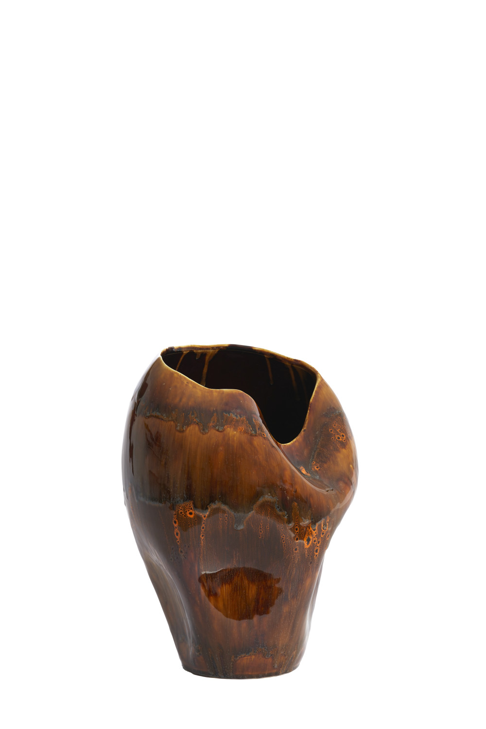 Light & Living - Vaas AZURA - 26x24.5x35 cm - Bruin