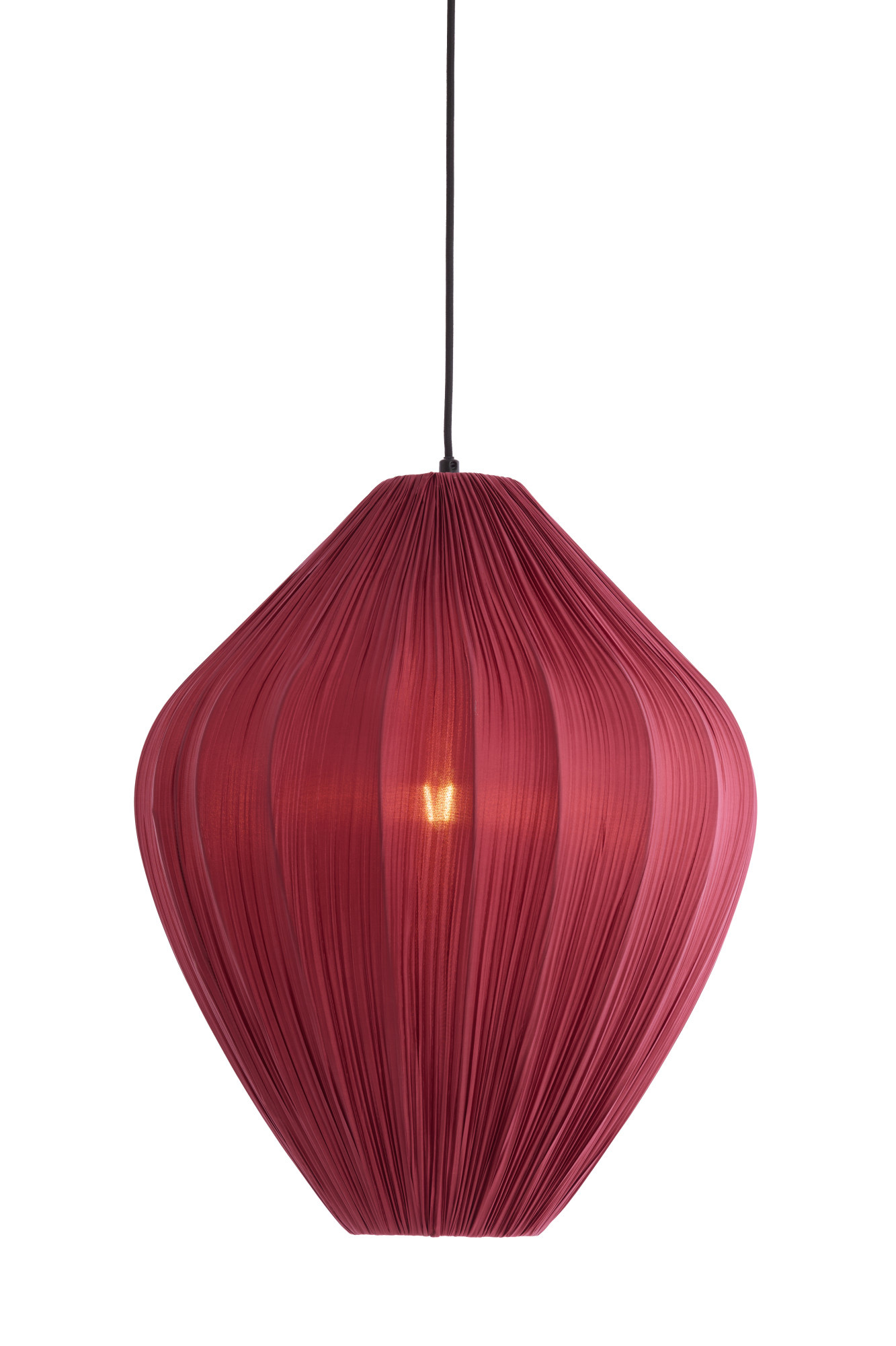 Light & Living - Hanglamp VERITA - Ø47x55 cm - Rood