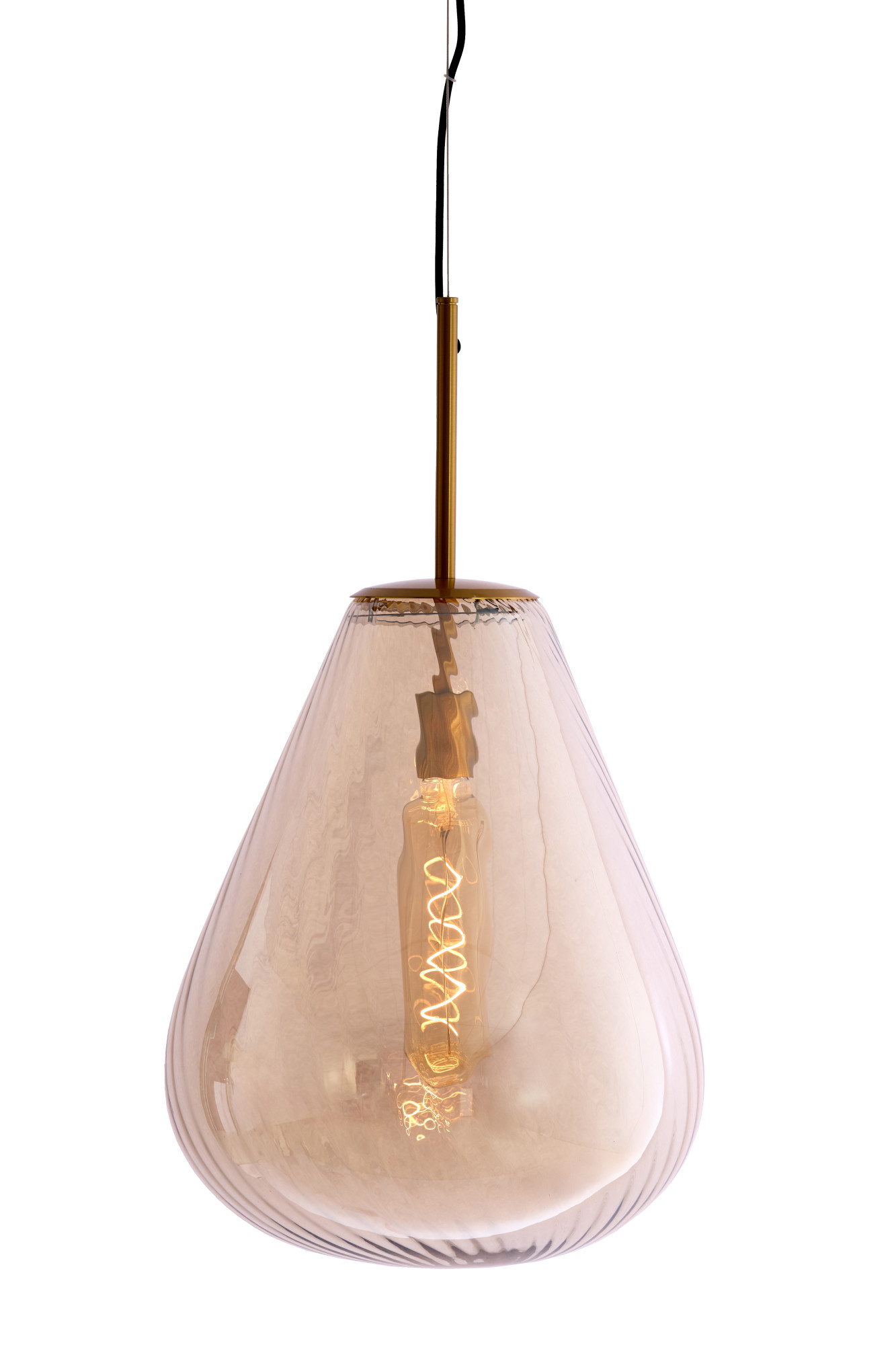 Light & Living - Hanglamp LEONA - Ø40x50 cm - Brons