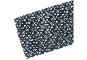 Unique Living | Tafelloper Bernt 45x150cm dark blue