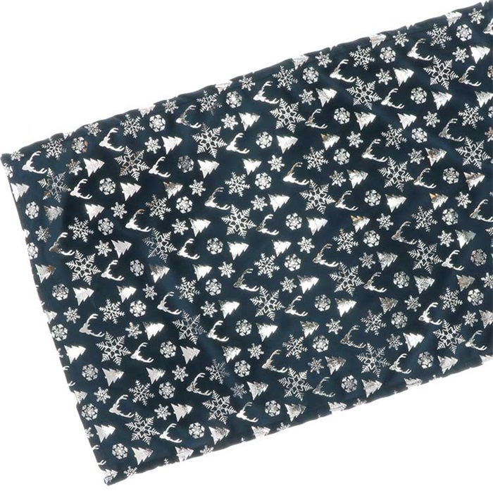 Unique Living | Tafelloper Bernt 45x150cm dark blue