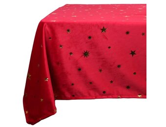 Unique Living | Tafelkleed Xmas night 160 Ø red