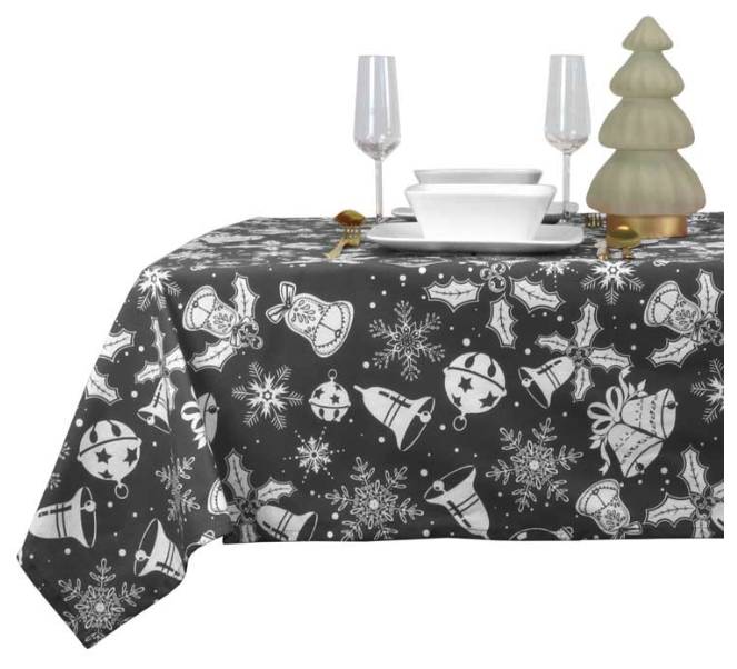 Unique Living - Tafelkleed Hein 150x250cm Dark Grey