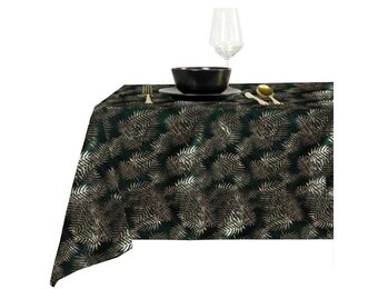Unique Living | Tafelkleed Sid 150x300cm dark green