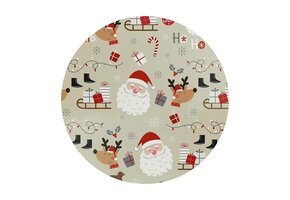 Unique Living - Placemat Present - Ø38cm - Multikleur