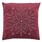 Unique Living - Sierkussen Snowflake - 45x45cm - Rood