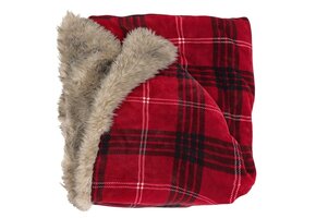 Unique Living - Plaid Kenza - 130x170cm - Rood