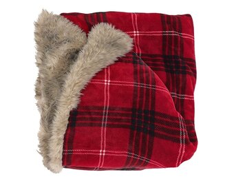 Unique Living - Plaid Kenza - 130x170cm - Rood