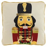 Unique Living - Sierkussen Nutcracker - 45x45cm - Wit