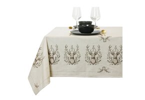 Unique Living - Tafelkleed Elias - 145x300cm - Wit