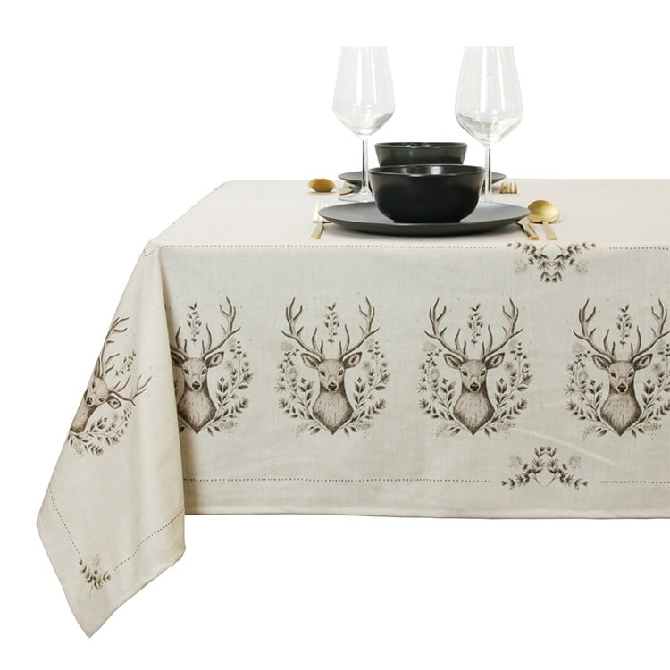 Unique Living - Tafelkleed Elias - 145x300cm - Wit