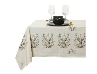 Unique Living - Tafelkleed Elias - 145x200cm - Wit