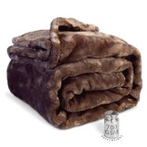 Unique Living - Plaid Silke - 150x200cm - Bruin