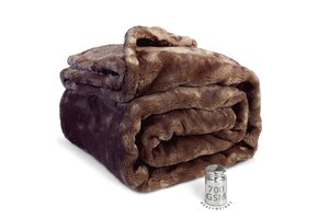 Unique Living - Plaid Silke - 150x200cm - Bruin