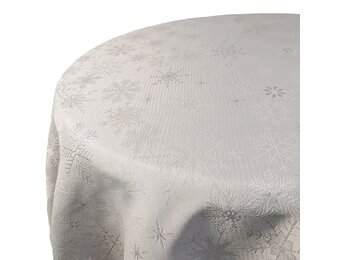 Unique Living - Tafelkleed Crystal - 160cm - Zilver