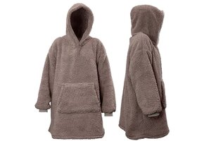 Unique Living - Hoodie Teddy - 70x50x87cm - Taupe
