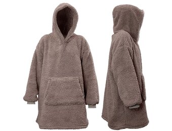 Unique Living - Hoodie Teddy - 70x50x87cm - Taupe
