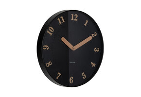 Karlsson - Wandklok Amena - Zwart- Ø40cm