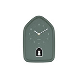 Karlsson - Wandklok Modern Kitty - Jungle groen- Ø29,1cm