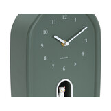 Karlsson - Wandklok Modern Kitty - Jungle groen- Ø29,1cm