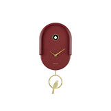 Karlsson - Wandklok Tweet - Bordeauxrood