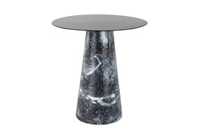 Leitmotiv - Bijzettafel Mosaic Marble High - Zwart