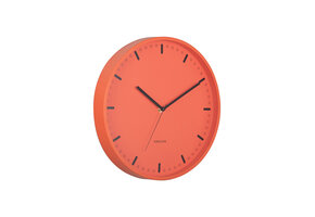 Karlsson - Wandklok Cool Retro - Brilliant orange- Ø30cm
