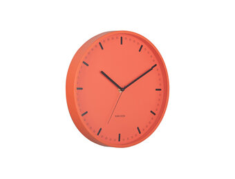 Karlsson - Wandklok Cool Retro - Brilliant orange- Ø30cm