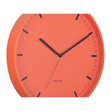 Karlsson - Wandklok Cool Retro - Brilliant orange- Ø30cm