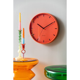 Karlsson - Wandklok Cool Retro - Brilliant orange- Ø30cm