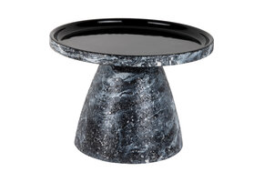 Leitmotiv - Bijzettafel Mosaic Marble - Zwart
