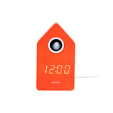 Karlsson - Wekker Cuckoo LED - Brilliant orange