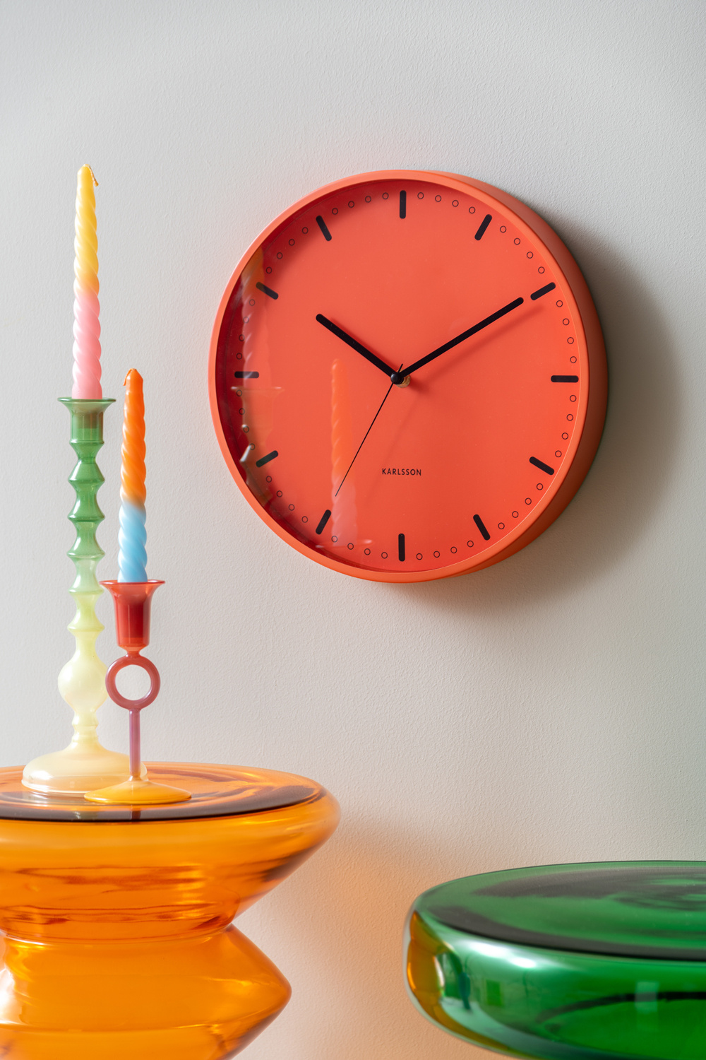 Present Time - Kandelaar Grato Mecer Large - Retro Green & Soft Green