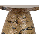 Leitmotiv - Bijzettafel Mosaic Marble - Bruin