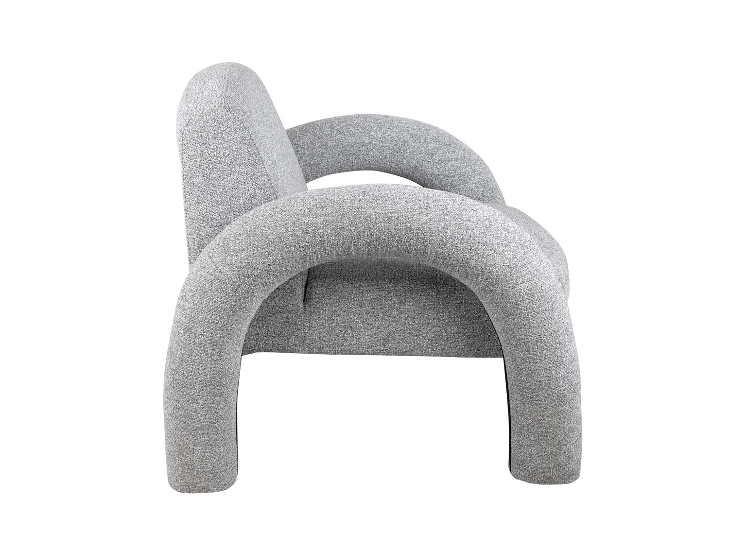 Leitmotiv - Fauteuil Brazo Melange - Grijs