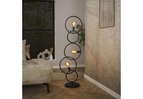 Hoyz Collection - Vloerlamp Loop 3-lichts - Artic Zwart
