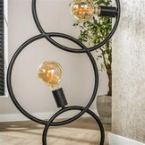 Hoyz Collection - Vloerlamp Loop 3-lichts - Artic Zwart