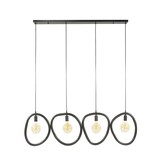 Hoyz Collection - Hanglamp Pebble 4 Lichts - Artic Zwart