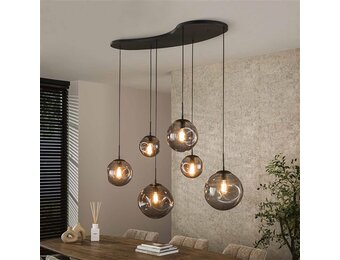 Hoyz Collection - Hanglamp Stellar Black 6-lichts - Artic Zwart