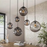 Hoyz Collection - Hanglamp Stellar Black 6-lichts - Artic Zwart
