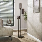 Hoyz Collection - Vloerlamp Sepiora Getrapt 3-lichts - Sienna Brown