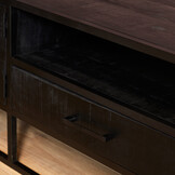 Starfurn - Tv meubel Denver - Zwart - 45x240x50 cm