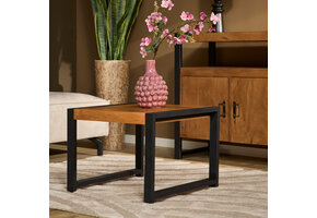 Starfurn - Bijzettafel Boaz - Bruin - 60x60x45 cm