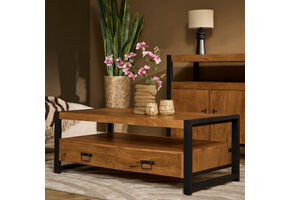 Starfurn - Salontafel Boaz - Bruin - 60x120x45 cm