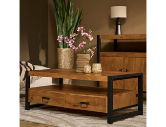 Starfurn - Salontafel Boaz - Bruin - 60x120x45 cm