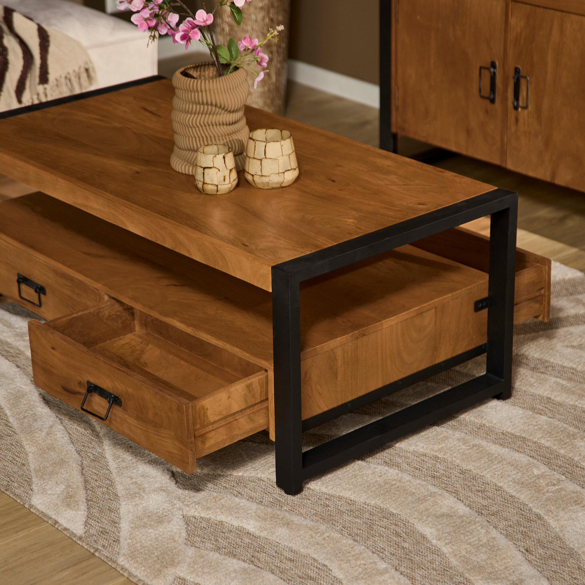 Starfurn - Salontafel Boaz - Bruin - 60x120x45 cm