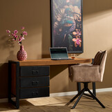 Starfurn - Bureau Boaz - Bruin - 58x145x74 cm