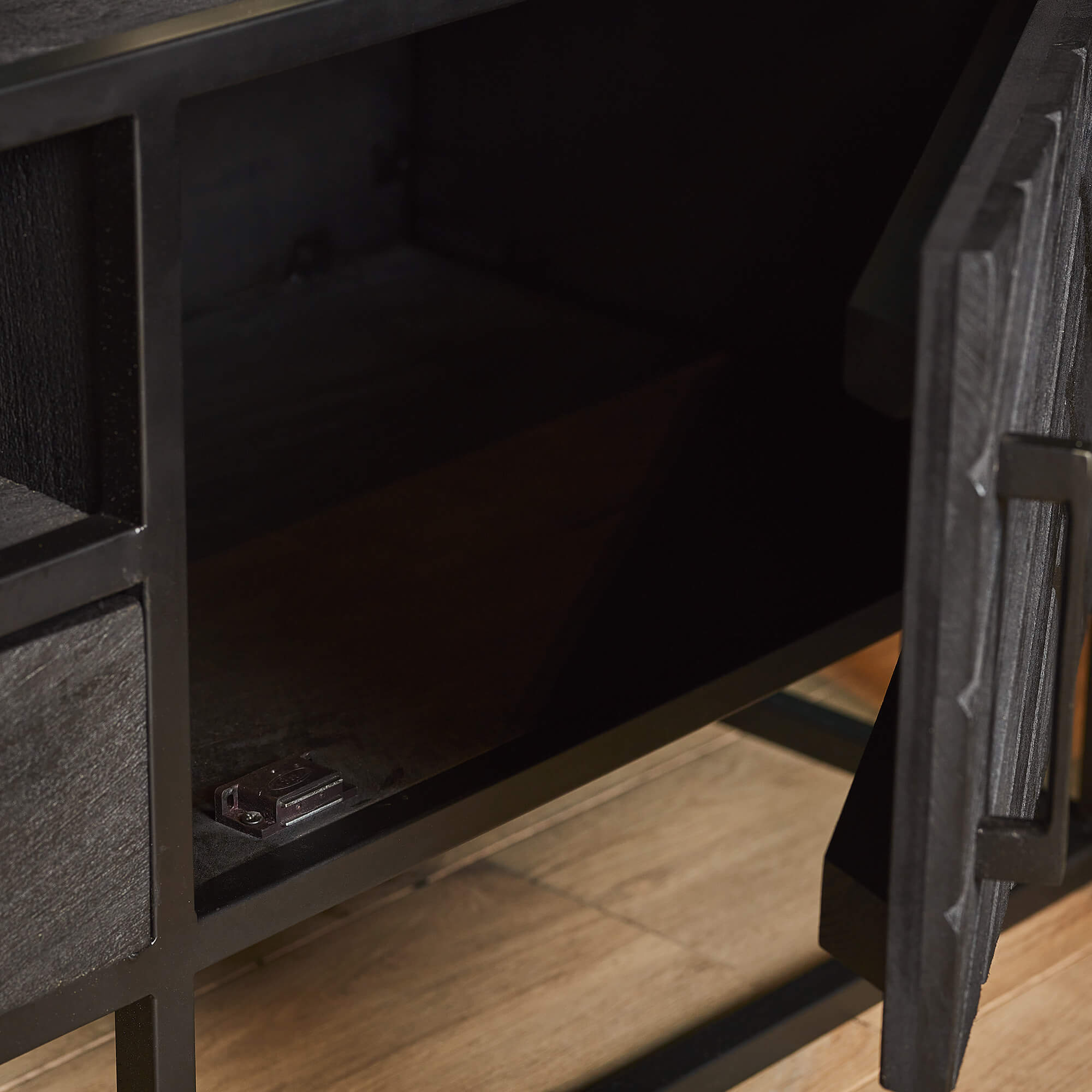 Starfurn - Tv meubel New York - Zwart - 45x180x50 cm